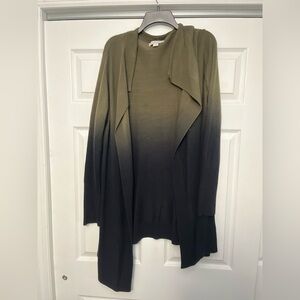 Ombre Green and Black Women's Sweater